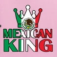 thumbnail image 5 of Wild Bobby Mexican King Latin Pride Unisex Graphic Hoodie Sweatshirt, Light Pink, XX-Large, 5 of 5