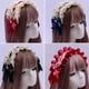 thumbnail image 4 of Tocado gótico de Lolita, accesorios para el cabello de encaje de sirvienta, diademas bonitas, horquilla dulce, 4 of 5