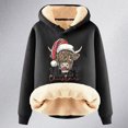 thumbnail image 4 of WILLBEST Sudaderas de Mujer con Capucha Navideña y Estampado de Vaca X-Grande, 4 of 4