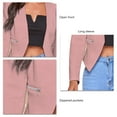 thumbnail image 4 of Blazers Cortos para Mujer,Chaquetas Blazer para Mujer Blazers con Bolsillos Informales para Mujer Elegantes Blazers de Oficina para Mujer Rendimiento de Gama Alta, 4 of 5