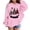 Pink, variant on Tanghaowl Kids Sweatshirts Print Girls Hooded Sweatshirt Festive Kids Pullover Cozy Top Soft Casual Winter Wear Outfit Childrens Holiday White 2-3 Years