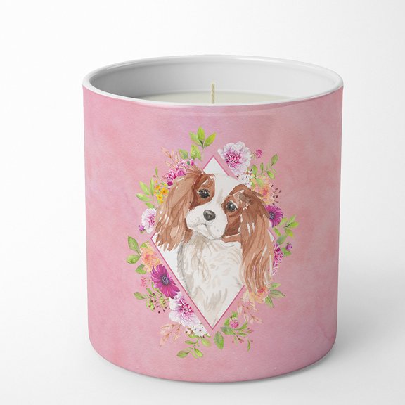 Carolines Treasures CK4248CDL Blenheim Cavalier Spaniel Soy Candle 10 oz Decorative Gift Scented Soy Candles for Home