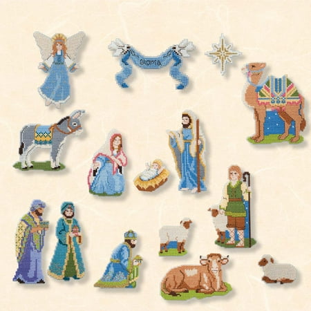 Herrschners® Away in a Manger Ornaments Counted Cross-Stitch Kit - Walmart.com