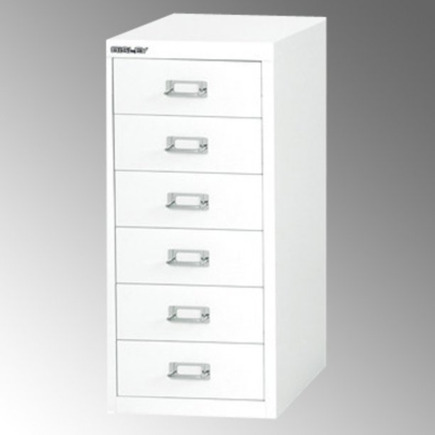 Bisley Steel 6Drawer Under the Desk Multidrawer Storage