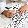 thumbnail image 6 of Yuncity Girls Pajamas Diy For Children Autumn Winter Long Sleeve Sleepwear Casual Jammies Cozy Comfortable Loungewear Nightwear Size 2-3 Years White, 6 of 8