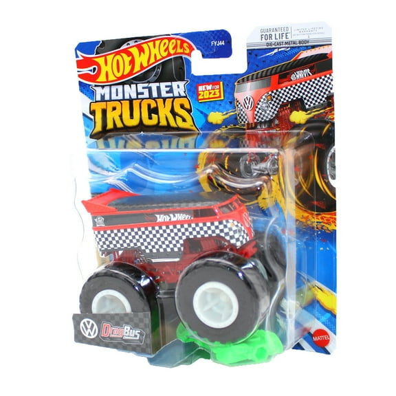 2023 Hot Wheels Monster Trucks DragBus Freestyle Wreckers 1:64 Diecast Vehicle