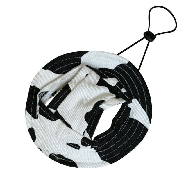 Bucket Hats For Dogs Summer Round Brim Pet Hat With Ear Holes & Neck Strap Adjustable Outdoor Climbing Sun Visor Hat Sunshade Strangulation Cap For Small Medium Cats Dogs K Dog Graduation Cap And Gown