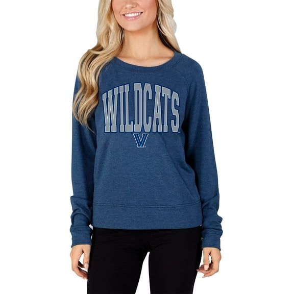 Women's Concepts Sport Navy Villanova Wildcats Mainstream Terry Long Sleeve Top