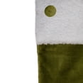 thumbnail image 2 of Northlight 20.5-Inch Green and White Corduroy Christmas Stocking, 2 of 4