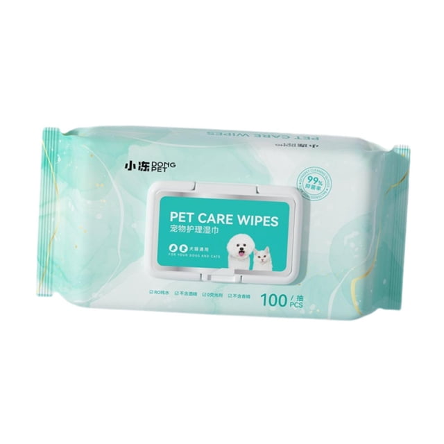 Toallitas Húmedas para Perros Y Gatos, Toallitas para Oídos de Perros, 100 Unidades, Toallitas para Ojos de Perros, Sin Perfume, Suaves, para La Limpi