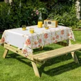 thumbnail image 6 of Nanqianyi Spring Floral Tablecloth,Waterproof Reusable Rectangle Table Cover for Kitchen Dining Party,52"x70", 6 of 6