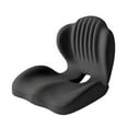 thumbnail image 2 of Cojín para silla de oficina, almohada de apoyo lumbar, cómodo cojín ergonómico para asiento y respaldo para sentarse durante largos períodos en la Negro, 2 of 10