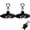 2pcs, variant on Cute Black Bat Baby Keychain, Fun Bat Plush Keychain with Heart Carabiner, Cool Key Chain Gifts for Bat Lovers