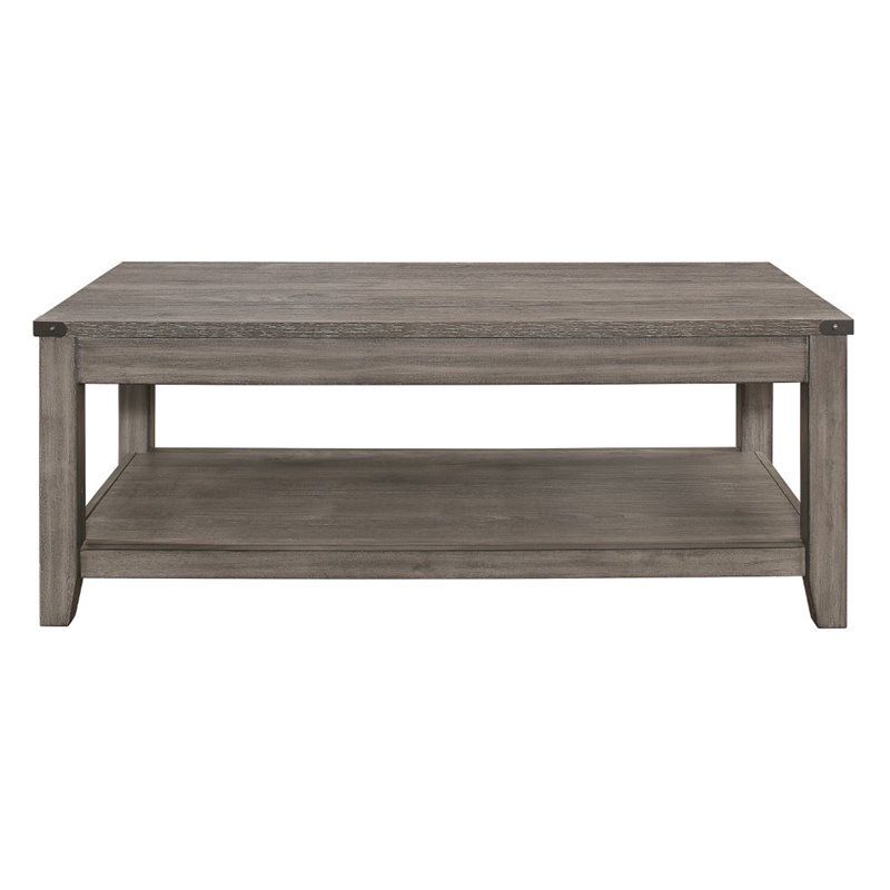 Lexicon Woodrow Industrial Melamine laminate Coffee Table in Gray