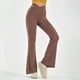 thumbnail image 1 of MKLEKYY Leggings de cintura alta para mujer, calados, acampanados, para yoga y fitness, informales, modernos, para entrenamiento, 1 of 4