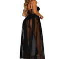 thumbnail image 3 of POINTERTECK Women Stars Perspective Mesh Dress Sleeveless Backless Party Long Dress, 3 of 3