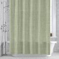 thumbnail image 4 of Vintage Linen 60x72 Inches Waterproof Shower Curtain, Pastoral Sage Green Linen Texture Farmhouse Bath Curtain Set with 12 Hooks Washable Shower Curtains for Bathroom Bathtub Decor, 4 of 9