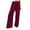Wine, variant on Linen Pants for Women High Waisted Wide Leg Loose Fit Palazzo Pants Casual Beach Trendy Lounge Trouses with Pockets