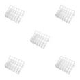 thumbnail image 2 of Wweixi Plastic Cosmetic Organizer Easy To Clean Multiple Compartments Travel Makeup Organizer Storage Stylish Appearance 24 grid small size 5Set, 2 of 6
