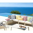 thumbnail image 7 of Lewondr 2 Pack Outdoor Throw Pillow Covers, Square Stripe Waterproof Throw Pillow Cases for Outdoor Patio Porch Farmhouse Garden Balcony Couch, 18"x18", Yellow + White, 7 of 7
