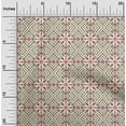 thumbnail image 2 of oneOone Cotton Silk Light Yellow Fabric Geometric Fair Isle Pattern Sewing Craft Projects Fabric Prints By Yard 42 Inch Wide, 2 of 4
