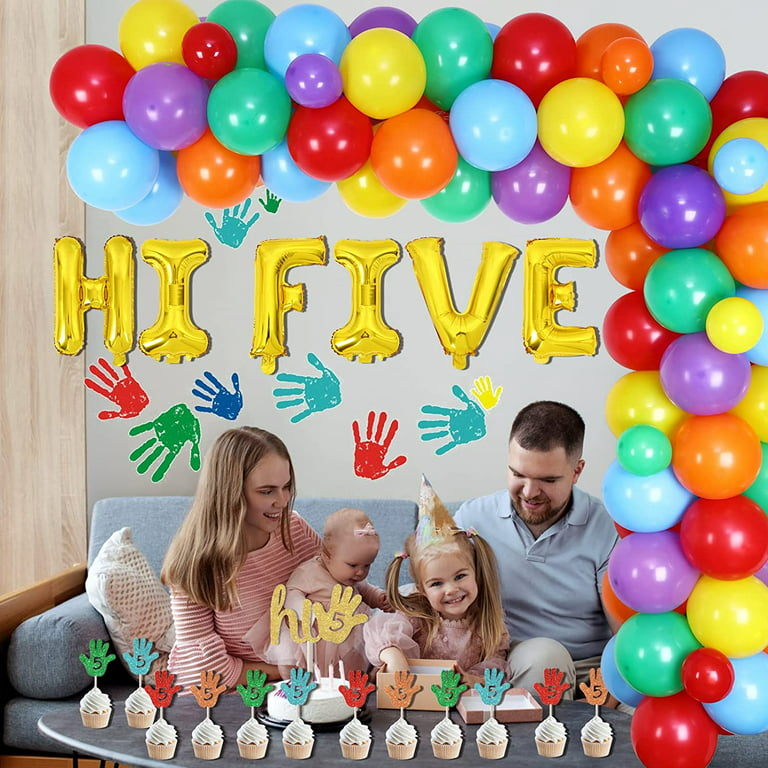  60 pcs Five Birthday Party Supplies Disposable