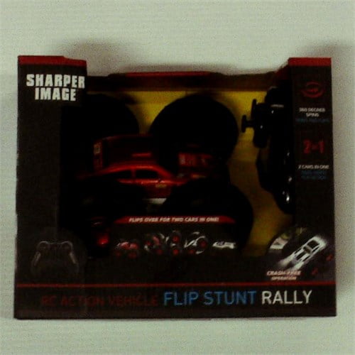 Sharper Image Remote Control RC Cars Flip Stunt Rally Car Toy for Kids, 49 MHz, 2-in-1