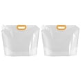 thumbnail image 1 of Unique Bargains 10L Collapsible Water Container Bag, Plastic Storage Jug Folding Water Bag, 2 Pack Clear, 1 of 7