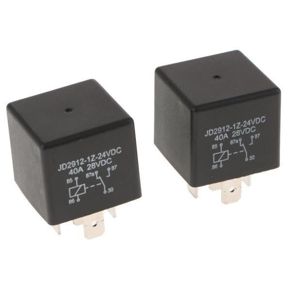 2x Modelo de de Cambio Automotriz de 2 Piezas 24 V: JD2912-1Z-24VDC 40A 28VDC DYNWAVEMX Relé automotriz de 24 V