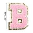 thumbnail image 4 of A-Z Appliques Embroidery Letters Iron on Patches Sew On Alphabet Appliques, 4 of 20