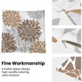 thumbnail image 6 of Brown Pillow Covers 18x18 Inch 2 Pcs,Coffee Colored Geometric Dahlia Decorative Throw Pillows,Summer Grey Gray Flower Outdoor Decor Pillowcase Square Cushion Cover Gift for Porch Patio Couch, 6 of 6