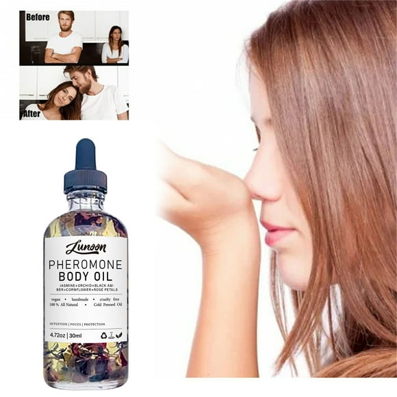 Pheromone Body Intention Oil -100% Pure and Natural Carrier & Body Oil - Use As Aromatherapy Carrier Oil, Moisturizing Massage Oil