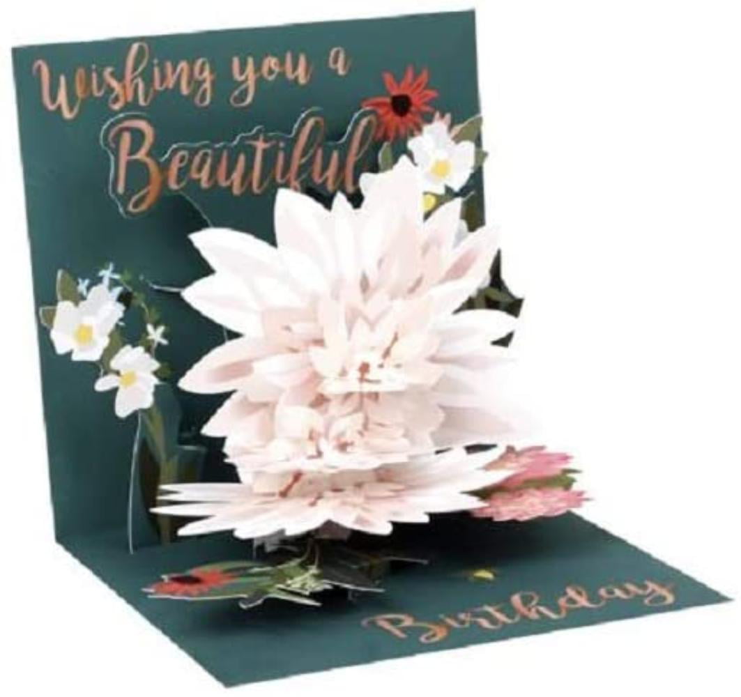 Beautiful Birthday Up With Paper Pop-Up Treasures Greeting Card 