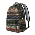 thumbnail image 2 of Vintage Ethnic Print Backpack - Boho Style with 17" Laptop Compartment | Heavy Duty Oxford Fabric, Roomy for School, Work & Travel, 2 of 6