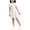 White, variant on Amidoa Girls Summer Dresses Short Sleeve Bowknot A-Line Dresses Kids Casual Cotton Print Sundress Red Size 4T