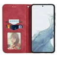 thumbnail image 6 of Feishell Wallet Case For Samsung S21, Magnetic Folio Card Slots Holder Kickstand Premium PU Leather TPU Shockproof Interior Protective Case [RFID Blocking] for Samsung Galaxy S21, Red, 6 of 10