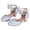 E212-Silver, variant on hengsof Girls Sparkle Bow Non Slip Soft Sole High Heel Shoes, Summer Outdoor Comfort Casual Footwear, Kids Dance Princess Shoes