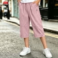 thumbnail image 4 of LvhaoGJOB Kids' Casual Pants - Soft, Elastic Waist & Pockets - Pink 9-10 Years, 4 of 5