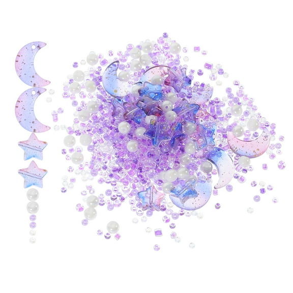 HEANUJJ Purple Glass Beads for DIY Jewelry Accessories Creative Bracelet Making Beads