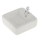 thumbnail image 4 of Lavabo de Cerámica Blanca 1:12 CUTICAT Cuenca de lavado cuadrado en miniatura, 4 of 8
