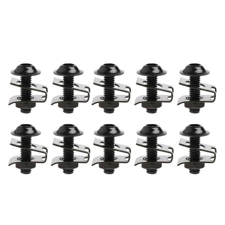 

SPHET 10x 6mm Motorcycle Fairing Bolt Nut Spire Speed Fastener Clip Screw For Yamaha
