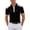 Black, variant on Polo T Shirts for Men Short Sleeve Color Block Business Fit Structured Collar Modern Golf Slim Work Mens Dress Shirts Black L