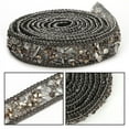 thumbnail image 3 of Rhinestone Ribbon, Rhinestone Gravel Ribbon Rhinestone Ribbon Rhinestone Gravel Ribbon Chain Clothes Shoes Decoration Accessories 1.5cm Width, 3 of 7