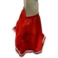 thumbnail image 4 of Red Cheerleader Skirt With White Trim Cheer Costume Cute Sexy Adult Womens, 4 of 6