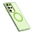 thumbnail image 3 of Candy Color Translucent Phone Case for Samsung Galaxy S25 Ultra, Compatible with MagSafe - Ultra Slim Lightweight Shockproof Protective Anti-Yellow Phone Cover Designed for Galaxy S25 Ultra, Green, 3 of 5