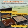 thumbnail image 4 of All-in-One Propane Gas Grill with Grilling & Griddling Functions, 745 Sq.Inch Cooking Space for Patio or Camping, 4 of 7
