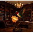 thumbnail image 4 of Hummingbird Flower Table Lamp - Decorative Flower Lamp for Bedroom, Cozy Ambiance Lighting, Perfect Housewarming Holiday Birthday Gift, Soft Light Suitable for Bedroom, Desk & Living Room, 1pc, 4 of 9