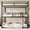 Black(New), variant on Leumius Triple Bunk Bed for 3 Kids/Teens,Bunk Bed Twin Over Twin Over Twin,Heavy Duty Metal Bed Frame with Guardrail and Ladder, No Box Spring Needed,Black
