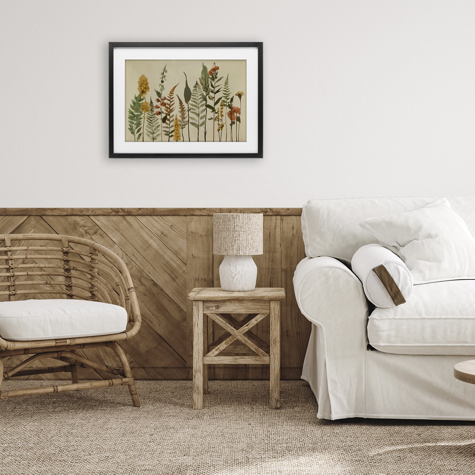 Stupell Industries Fall Toned Botanics Black Framed Print Under Glass, design by Elizabeth Medley
