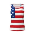 thumbnail image 4 of Haiem America Flags3 Workout Tank Tops for Women, Athletic Sports Slim-Fit Tank Tops, Compression Sleeveless Dry Fit Shirts,Athletic Shirt-XX-Large, 4 of 9